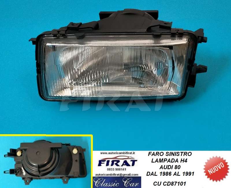 FARO AUDI 80 86 - 91 ANT.SX